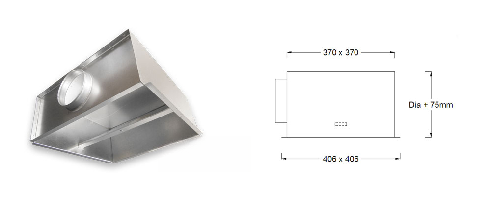 Swirl Diffuser Plenum Box 400