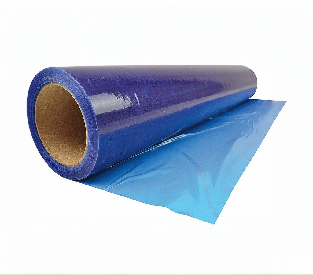 Self-Adhesive Protective Blue Film Roll for Ductwork – 600mm x 100m