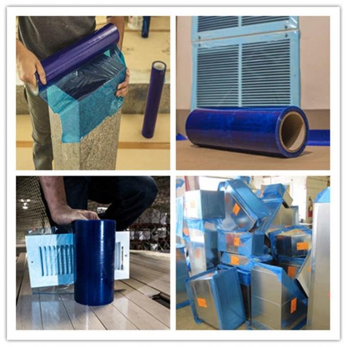 Self-Adhesive Protective Blue Film Roll for Ductwork – 600mm x 100m