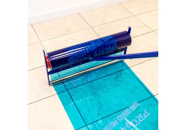 Self-Adhesive Protective Blue Film Roll for Ductwork – 600mm x 100m